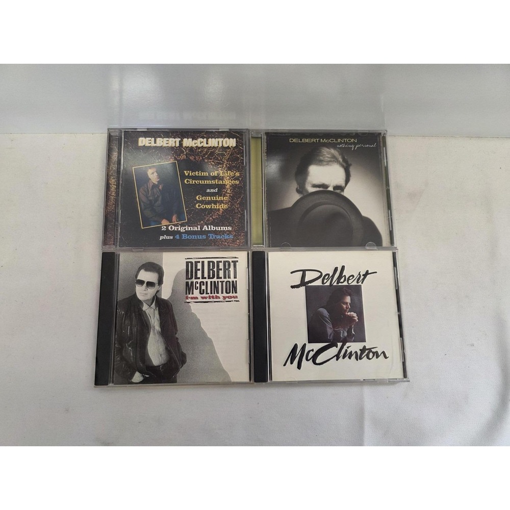 Delbert McClinton 4 CD Lot Nothing Personal I'm With You Genuine Cowhide Blues